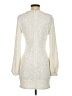 Rosedress 100% Polyester Ivory Silver Cocktail Dress Size S (estimated) - photo 2