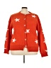Unbranded 100% Polyester Stars Orange Cardigan Size 5X - photo 1
