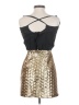 Addison Metallic Gold Cocktail Dress Size XS - photo 2
