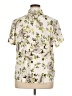 D&Co. Floral Ivory Short Sleeve Blouse Size XL - photo 2