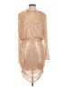 Shein 100% Polyester Metallic Gold Cocktail Dress Size L - photo 1