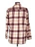 Old Navy Plaid Burgundy Long Sleeve Button-Down Shirt Size L - photo 2