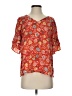 Ann Taylor LOFT 100% Polyester Red Short Sleeve Blouse Size XS - photo 1