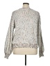 Unbranded 100% Polyester Tweed Silver Pullover Sweater Size XL - photo 2