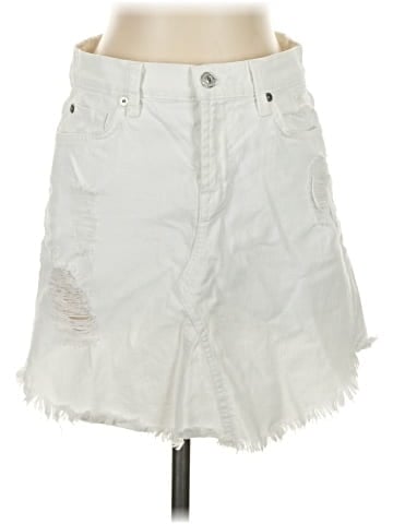 7 For All Mankind Denim Skirt (view 1)