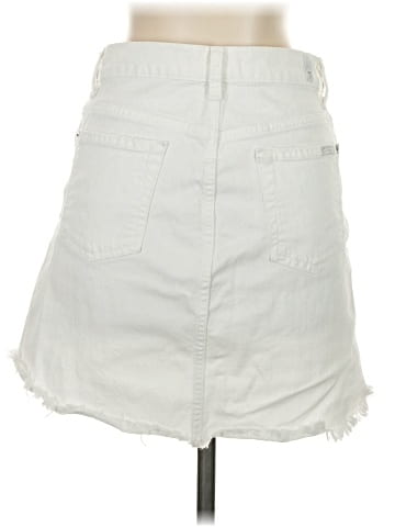 7 For All Mankind Denim Skirt (view 2)