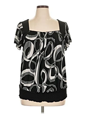 Hot Tempered Short Sleeve Blouse (view 1)