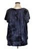 DressBarn Stars Blue Short Sleeve Blouse Size 1X - photo 2