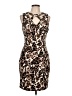 Guess Animal Print Brown Cocktail Dress Size 10 - photo 1