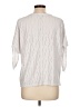 Chances R Silver Short Sleeve Blouse Size L - photo 2