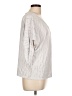 Chances R Silver Short Sleeve Blouse Size L - photo 4