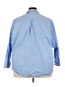 Old Navy 100% Cotton Blue 3/4 Sleeve Button-Down Shirt Size XXL - photo 2