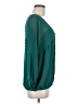 Studio M 100% Polyester Teal Long Sleeve Blouse Size M - photo 4