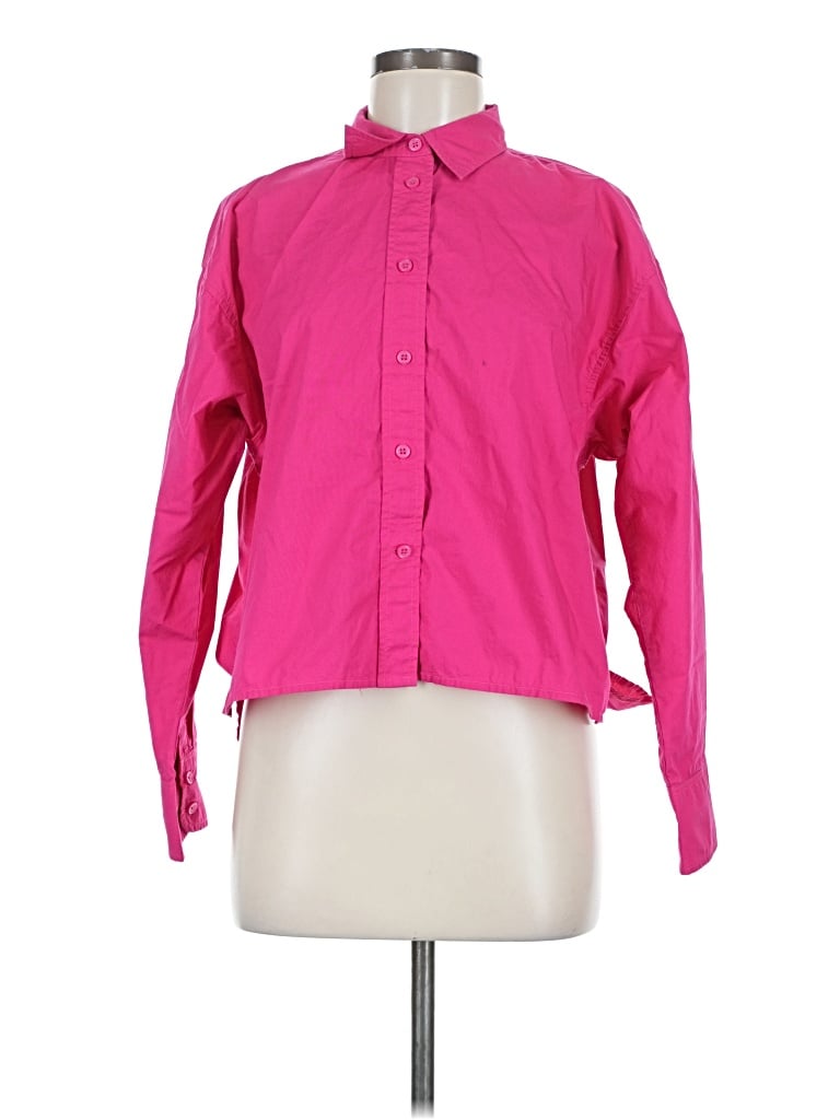 Pre-owned Jcrew Long Sleeve Button Down Shirt In Pink