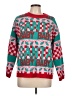 Grayson Threads 100% Acrylic Print Red Pullover Sweater Size L - photo 1