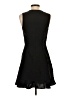Mango 100% Polyester Solid Black Cocktail Dress Size 4 - photo 2