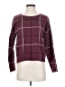 Cynthia Rowley Plaid Burgundy Pullover Sweater Size S - photo 1