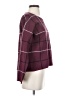 Cynthia Rowley Plaid Burgundy Pullover Sweater Size S - photo 4