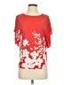Clara Sun Woo Red Short Sleeve Blouse Size XS - photo 1