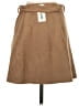 Simplee Solid Tan Casual Skirt Size S - photo 2