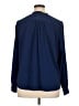Susan Graver Chevron-herringbone Blue Long Sleeve Blouse Size 16 - photo 2