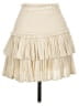 Reset 100% Polyester Solid Ivory Casual Skirt Size L - photo 2