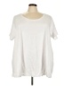 June + Vie White Short Sleeve T-Shirt Size 3X - photo 1
