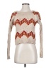 Maison Jules Chevron-herringbone Ivory Pullover Sweater Size XS - photo 1