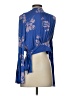 Unbranded 100% Rayon Blue 3/4 Sleeve Blouse Size XS - photo 2