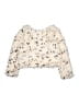 Peek... 100% Polyester Ivory Cardigan Size 6 - 7 - photo 2