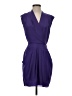 BCBGeneration 100% Recycled Polyester Solid Purple Cocktail Dress Size 0 - photo 1