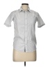 Quiksilver Gray Short Sleeve Button-Down Shirt Size L - photo 1