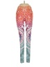 Unbranded Print Orange Yoga Pants Size XXS (estimated) - photo 1
