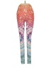 Unbranded Print Orange Yoga Pants Size XXS (estimated) - photo 2