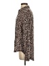 Alexander Jordan 100% Rayon Animal Print Brown Long Sleeve Blouse Size S - photo 5