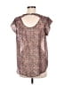 Alice Blue 100% Polyester Brown Short Sleeve Blouse Size M - photo 2