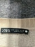Zara 100% Baumwolle Solid Tan Pullover Sweater Size S - photo 7