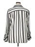 NY Collection Stripes Silver Long Sleeve Blouse Size XL - photo 2