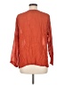 April Cornell 100% Rayon Orange Long Sleeve Blouse Size M - photo 2