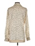 Zara Animal Print Ivory Long Sleeve Blouse Size S - photo 2