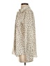 Zara Animal Print Ivory Long Sleeve Blouse Size S - photo 5