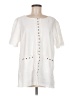 Carol Wior Ivory Short Sleeve Blouse Size M - photo 1
