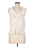 Ann Taylor Ivory Sleeveless Blouse Size M - photo 1