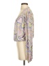 Unbranded Graphic Marled Multi Color Silver Long Sleeve Blouse Size S (estimated) - photo 5