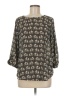 Pixley 100% Polyester Black 3/4 Sleeve Blouse Size M - photo 1