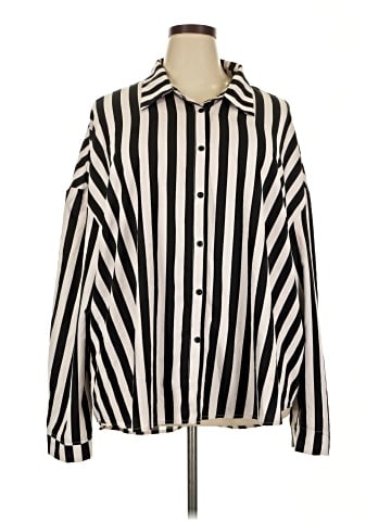 Shein Curve Long Sleeve Blouse (view 1)