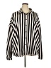 Shein Curve Stripes Black Long Sleeve Blouse Size 20 Plus (4) - photo 1