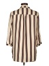 Timing 100% Polyester Stripes Ivory 3/4 Sleeve Blouse Size L - photo 2