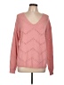 Poetsky Hearts Pink Pullover Sweater Size L - photo 1