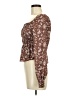 Ultra Flirt 100% Polyester Brown Long Sleeve Blouse Size M - photo 5